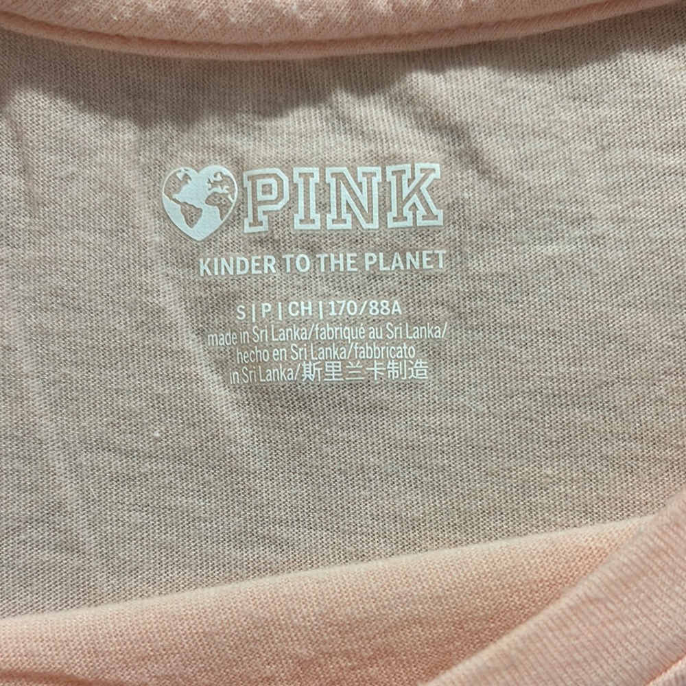 Victoria's Secret Pink Short Sleeve Tee- Sz S - Picture 2 of 3